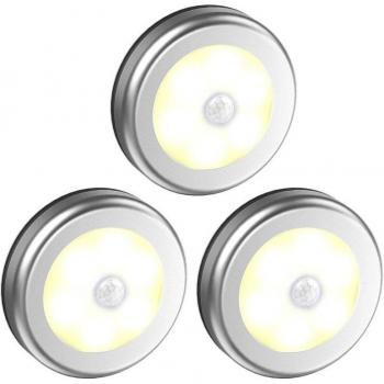 Round Magnetic LED Night Lamp with Motion Sensor