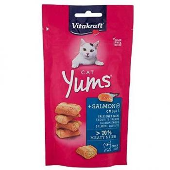 Vitakraft Cat Yums Snack Morbido al Salmone con Omega 3 40g