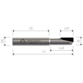 MTEC 12LU2 Fresa Diamante Axial 0°