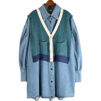 XITAO Women's Turn-Down Collar Vintage Top