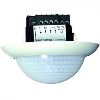 Deteccatore di Movimento Incassabile Luxomat 92163 PD4-S-UP, Colore Bianco, 24 m