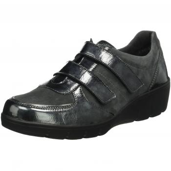 Semler Damen Judith Klett-Sneaker, Grau (877 Grey-Grau-Anthrazit)