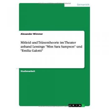 Mitleid und Tränentheorie im Theater anhand Lessings Miss Sara Sampson und Emilia Galotti