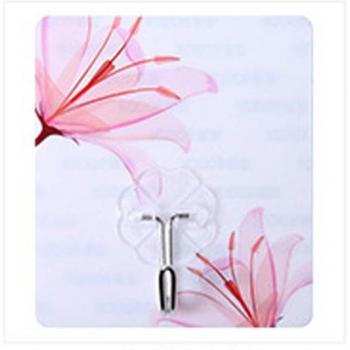Porte-serviettes mural motif fleur