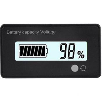 Voltmètre automobile 8-100V avec affichage LCD rétro-éclairé