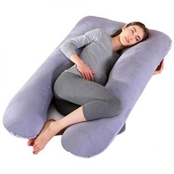 Schwangerschafts‑U‑Kissen – Seitenschlaferkissen zum Füttern, 70×145 cm