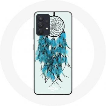 Coque pour Samsung Galaxy A13 4G / A13 4G Lite avec Design Attrape Rêve Bleu