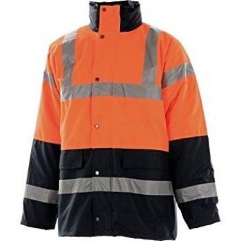 Portwest Hi-Vis Two Tone Traffic Jacket, Size: M, Colour: Orange, S467ORRM