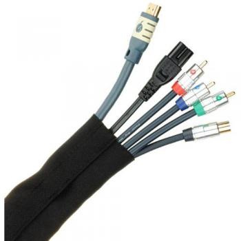50mm Black Cable Tidy Wrap 2m