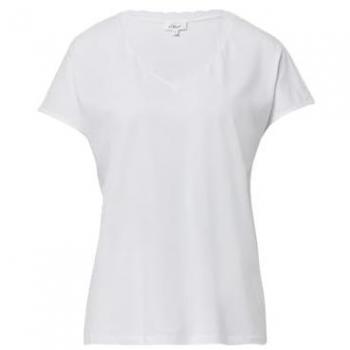 S.Oliver Damen T-Shirt mit Spitze