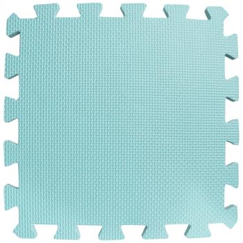 Light Blue Infinity Hearts Blocking Foam Mats – 9‑Piece Set (30 cm each)