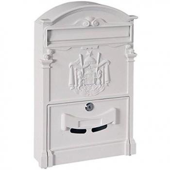 White Steel Mailbox Rottner T05907