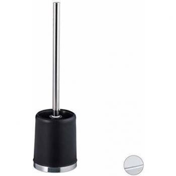 Porte-brosse en Plastique Noir avec Brosse WC