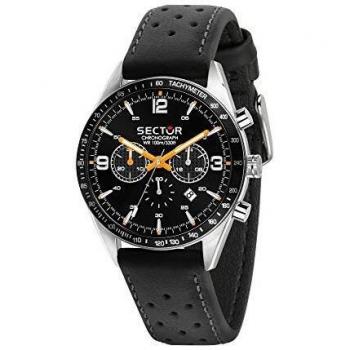 R3271616001 Sector No Limits Herrenzeitmesser – Quarz, Lederarmband