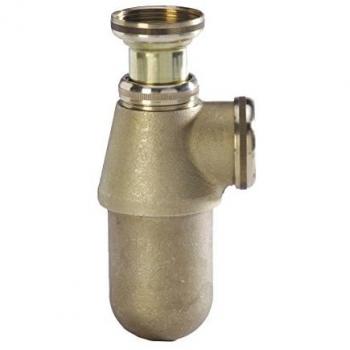 Siphon évier 40x49 avec réglage laiton