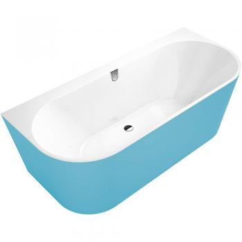 Villeroy & Boch Oberon 2.0 Duo Vorwand-Badewanne 180 x 80 cm, inkl. Schürze in Schwarz