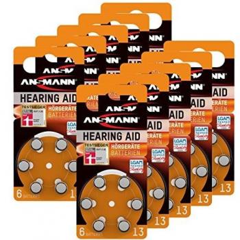 Chargeurs auditifs 13 V 1,4 mAh – Ensemble de 10 – Ansmann