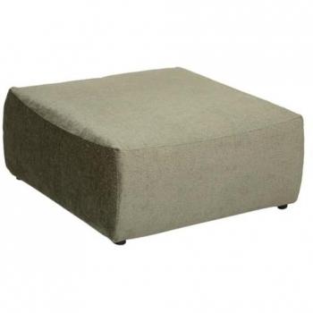 Pouf modulable en velours vert cèdre Mavuno