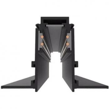 Rail Noir Magnétique 48 V Silumen – 2 m (Encastré)