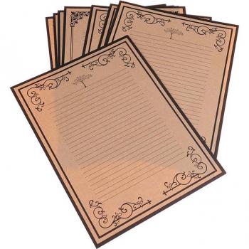 Juego de escritura Kraft estilo europeo