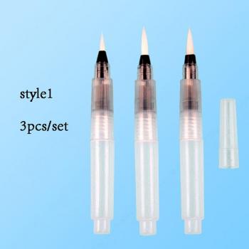 Portable Refillable Brush Pens (3/6 Pcs)