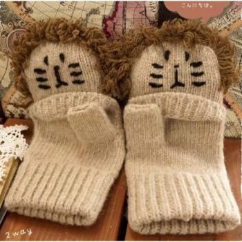 Guantes Gruesos Sin Dedos Mori Girl