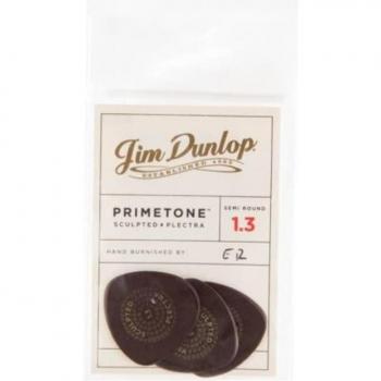 Médiators Dunlop Primetone Semi-Rond Lisses 1,3mm X3