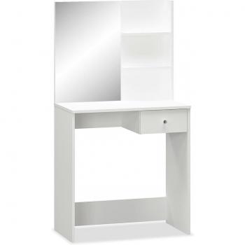Houten Coiffeuse 75x40x141 cm – Ingenieur, Wit