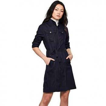 G-STAR RAW Vestido Wrap de Mujer, Azul, Talla X-Large