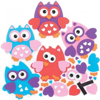 Love Owl Mix & Match Magnet Kits (Pack of 8) Art Craft Kits
