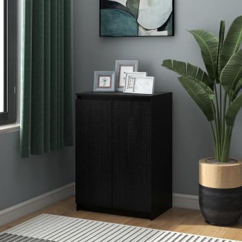 Alacena de Madera Maciza Negra