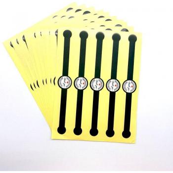 Handgemacht‑Dichtungsetikett in Schwarz – 50‑Packung
