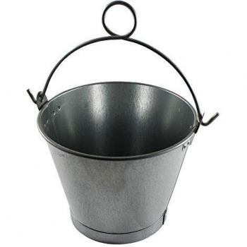 Cubo galvanizado 6 litros con asa anilla 25 cm
