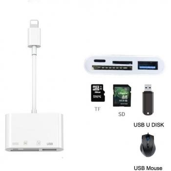 IPad SD TF Memory Card Reader USB OTG Adapter