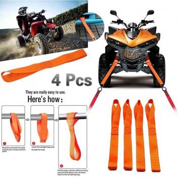 Multipurpose Soft Straps for ATV and Motorcycle 1/4Pcs