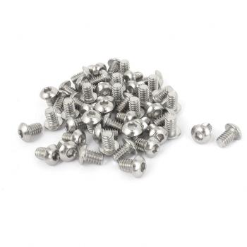 Hex Socket Button Head Bolts 1/4 Inch-20x3/8 Inch 50pcs