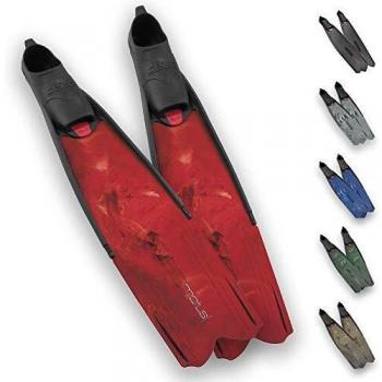 Aletas SEAC Motus Longas en Rojo Vibrante 43/44 – Freestyle y Pesca