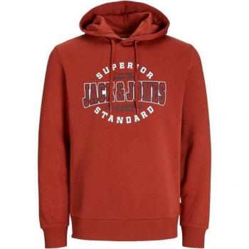 Jack & Jones T-shirt sportiva a cappuccio in Red Ochre (M)