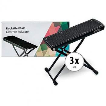 3x SET Rocktile Gitarrenfußbank