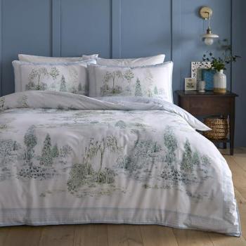 AppleTree Willow Tree Breeze King Comforter Set – 100% Cotton, Blue