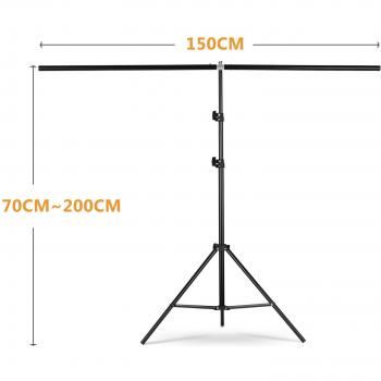 2x2m T-Shape Backdrop Stand Kit