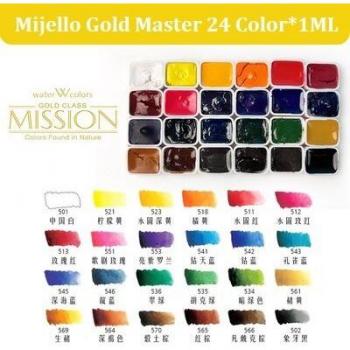 Pack d'essai aquarelle 24 couleurs 1ML