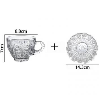Ensemble de tasses à café en verre