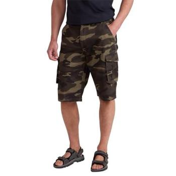 Khaki Herren Cargo-Shorts im Camouflage-Design
