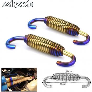 Colorful Bluing Gold 60mm Motorcycle Exhaust Springs