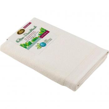 Badetuch Gözzé „Uni Recycelt“ – 70 × 140 cm, Uni‑Farbe, 65 % Baumwolle / 35 % Polyester