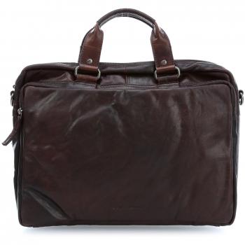 Porte-documents en cuir marron Spikes & Sparrow 42 cm