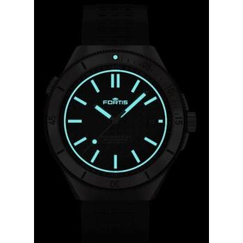 Grüne Fuchs-Marine-Uhr Fortis M‑44 Chronometer (44 mm)