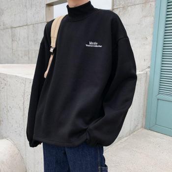 Sudadera negra para hombre, pulóver con capucha y estilo urbano
