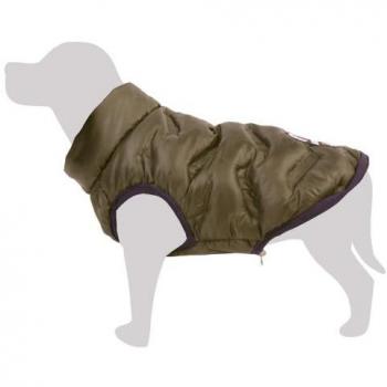 Ropa de Invierno para Perros Chaleco Reversible Verde-Gris